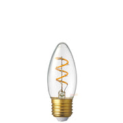 Dulora 3W Candle Spiral LED Bulb E27 in Extra Warm, alternate view