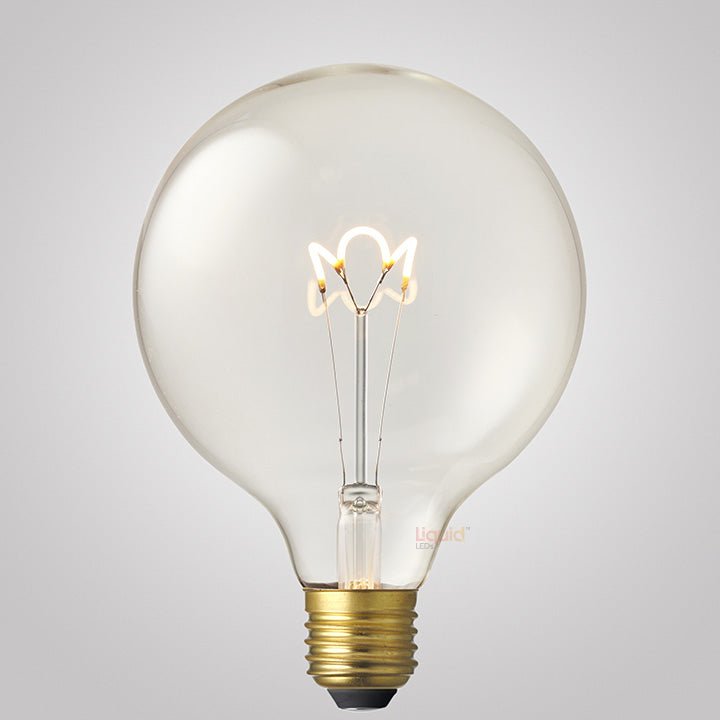 3W G125 LED Globe E27 in Extra Warm - LiquidLEDs™ - Globe Bulbs